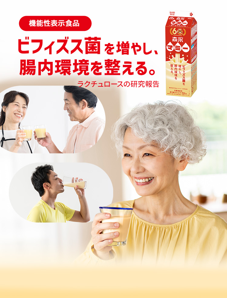 機能性表⽰⾷品 ビフィズス菌を増やし、腸内環境を整える。ラクチュロースの研究報告